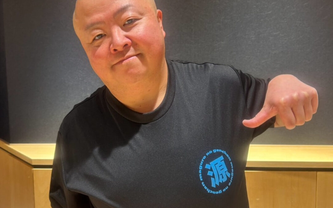 弘前⁡市虹のマートのまぐろの源ちゃんの兄貴分からTシャツ頂き
